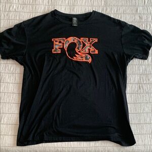 Fox Black and Orange Short Sleeve Tee